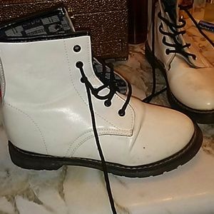 White cosplay boots